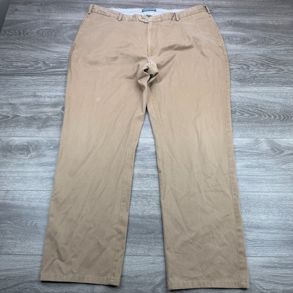 Peter Millar Chino Pants Mens 42x31 Khaki Pima Cotton Flat Front Trousers Golf